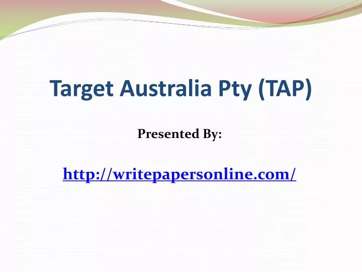 target australia pty tap