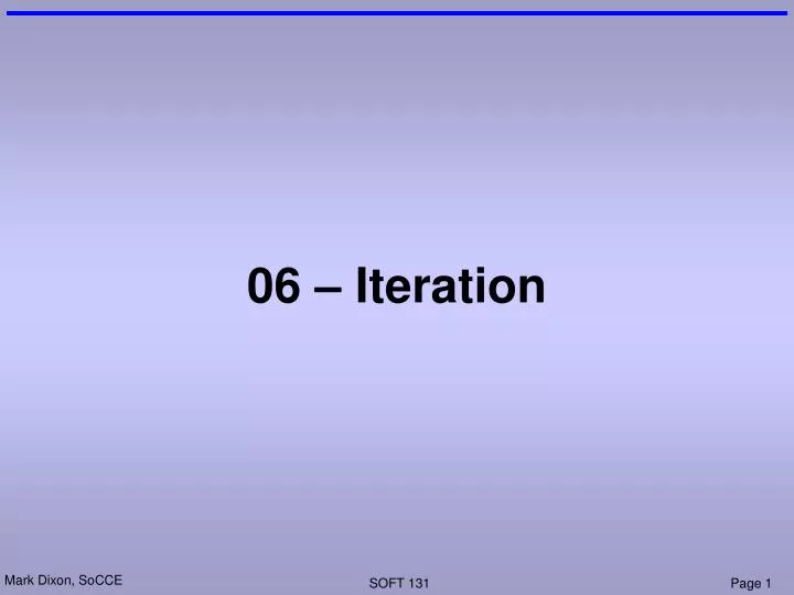 06 iteration