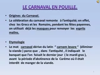 Le Carnaval en Pouille .