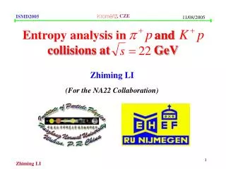 Entropy analysis in and 	 collisions at GeV