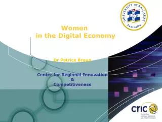 Women  in the Digital Economy