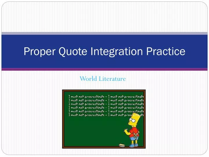 proper quote integration practice
