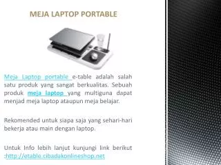 meja laptop lipat portable