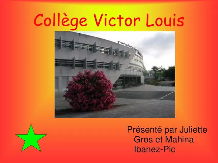 coll ge victor louis
