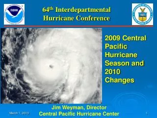 64 th Interdepartmental Hurricane Conference