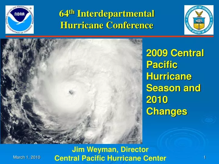 64 th interdepartmental hurricane conference