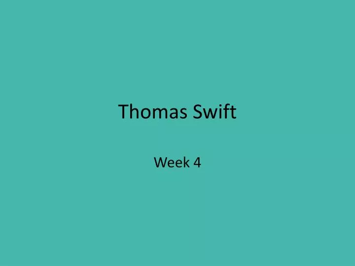 thomas swift