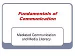 Fundamentals of Communication - slide 1