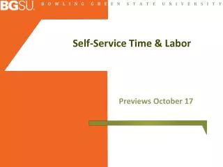 Self-Service Time &amp; Labor