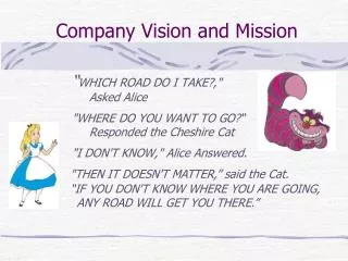 Company Vision and Mission