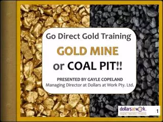 GOLD MINE or COAL PIT !!