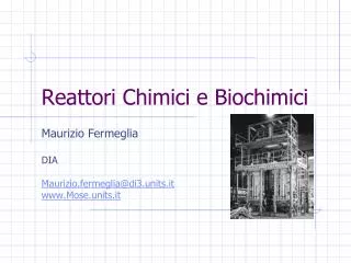 Reattori Chimici e Biochimici