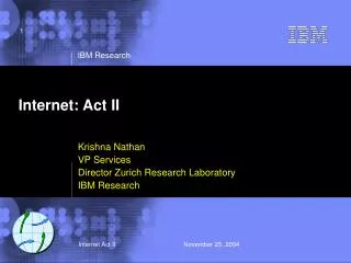 Internet: Act II