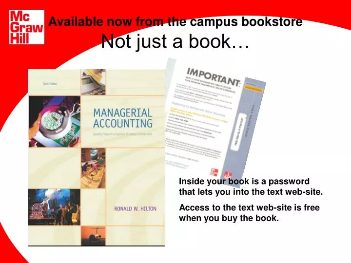 available now from the campus bookstore not just a book