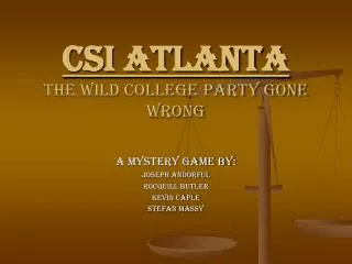 CSI Atlanta The Wild College Party Gone Wrong