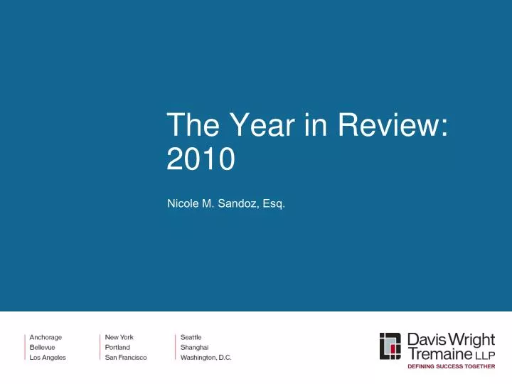 the year in review 2010