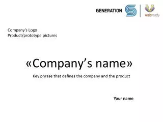 « Company’s name »