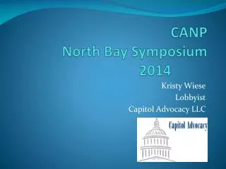 CANP North Bay Symposium 2014