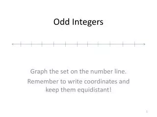 Odd Integers