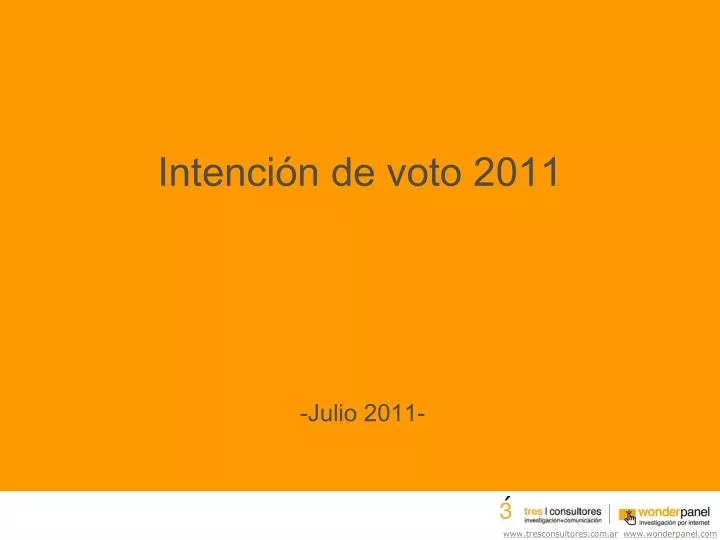 intenci n de voto 2011