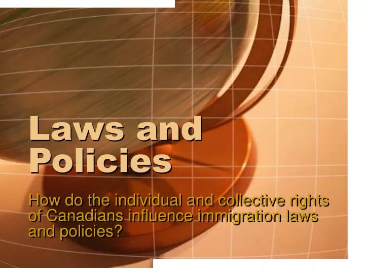 laws and policies