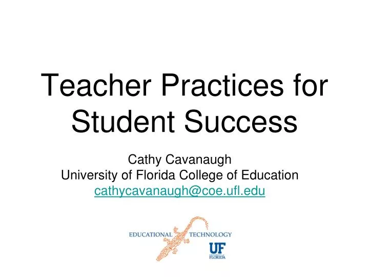 teacher practices for student success