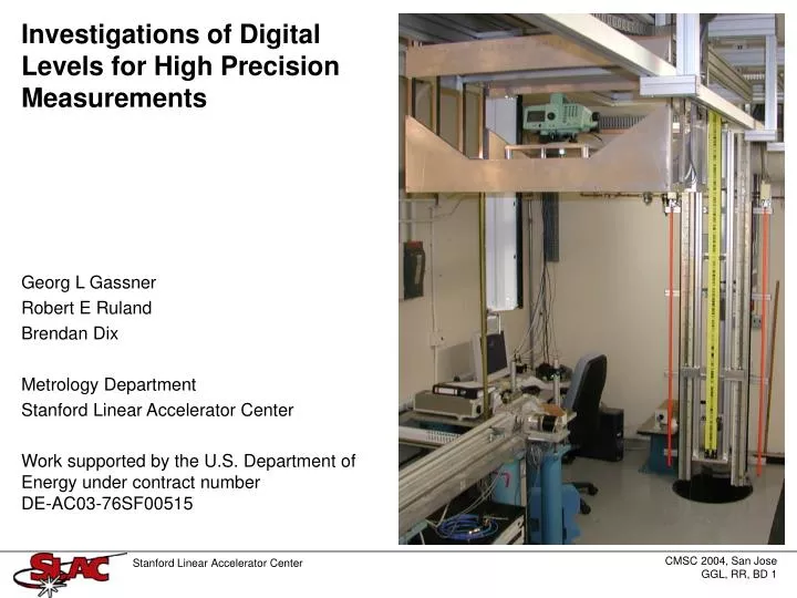 investigations of digital levels for high precision measurements