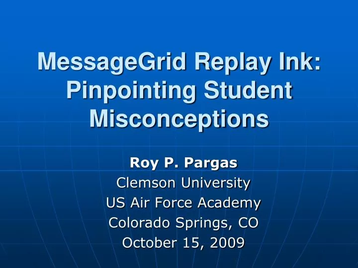 messagegrid replay ink pinpointing student misconceptions