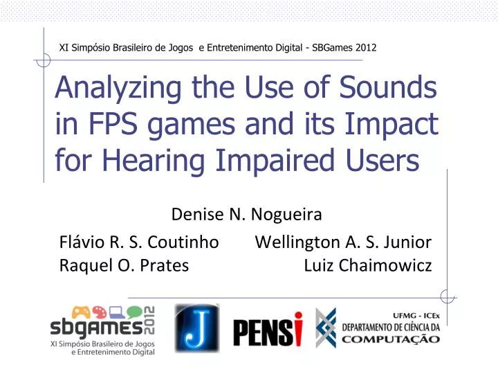 analyzing the use of sounds in fps games and its impact for hearing impaired users