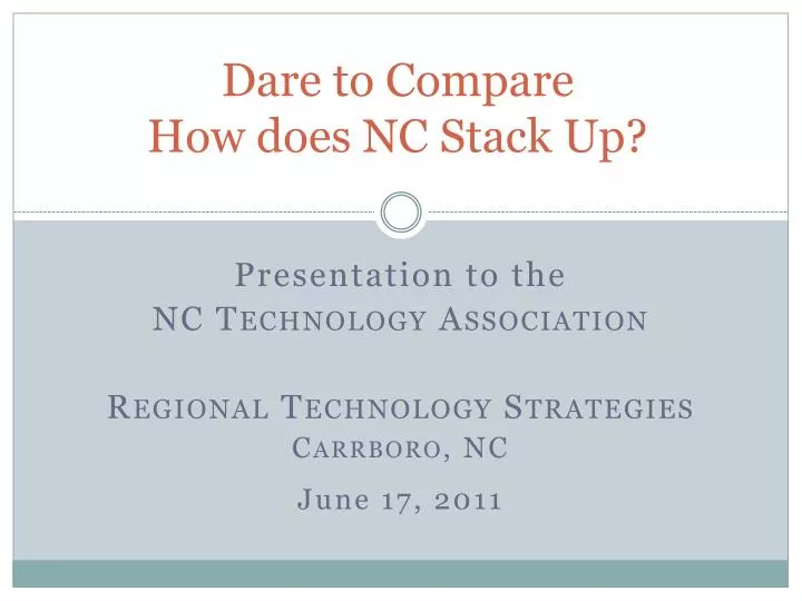 dare to compare how does nc stack up