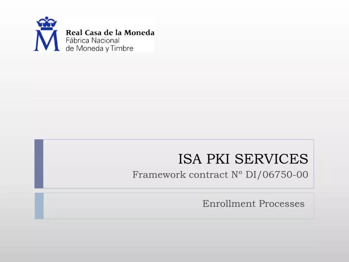 isa pki services