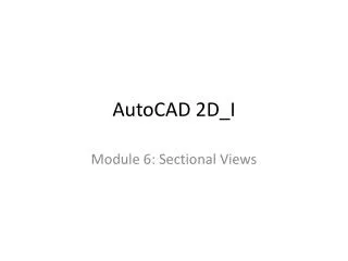AutoCAD 2D_I