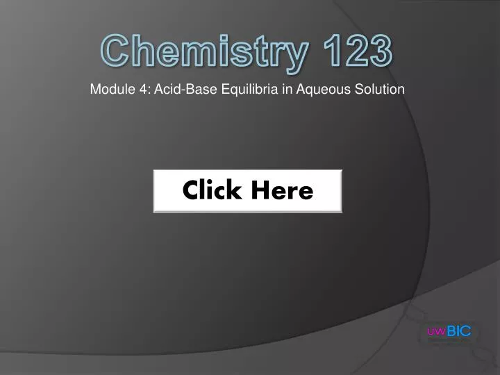 module 4 acid base equilibria in aqueous solution