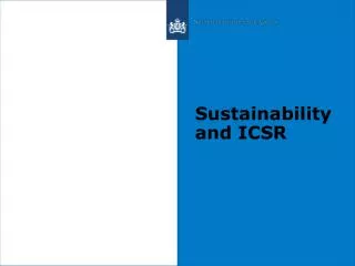 Sustainability and ICSR