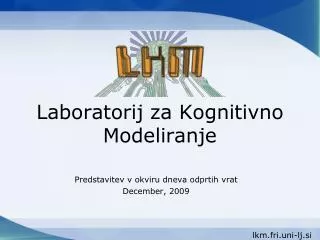 Laboratorij za Kognitivno Modeliranje