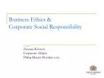 Business Ethics &amp; Corporate Social Responsibility - slide 1