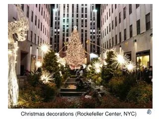 Christmas decorations (Rockefeller Center, NYC)