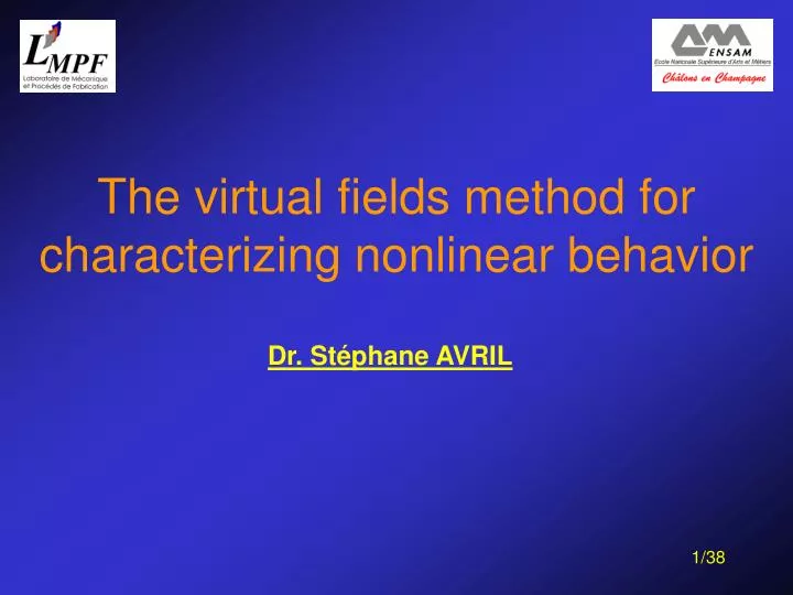 the virtual fields method for characterizing nonlinear behavior