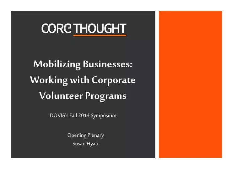 mobilizing businesses working with corporate volunteer programs