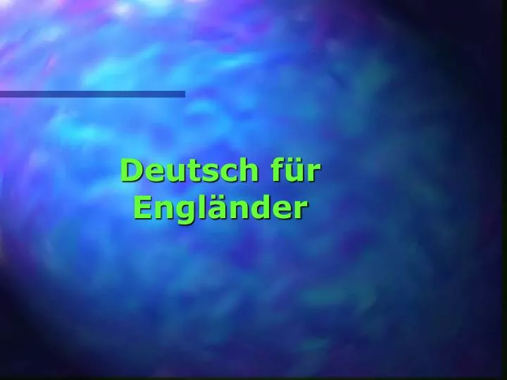 deutsch f r engl nder