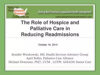 The Role of Hospice and Palliative Care in Reducing Readmissions