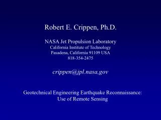 Robert E. Crippen, Ph.D.