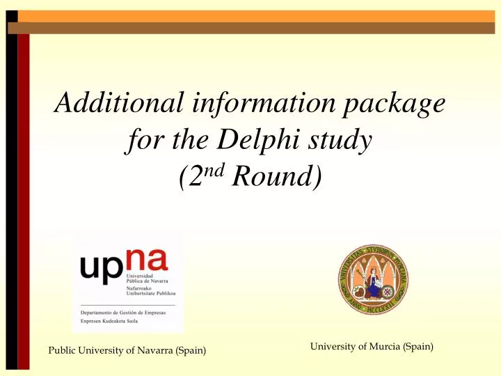 additional information package for the delphi study 2 nd round