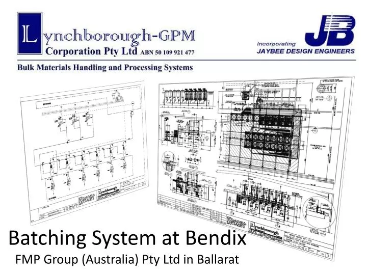 batching system at bendix fmp group australia pty ltd in ballarat