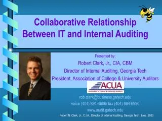 Collaborative Relationship Between IT and Internal Auditing