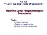 Understanding IA32 Stack Discipline and Procedures in Machine-Level Programming - slide 1