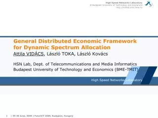 General Distributed Economic Framework for Dynamic Spectrum Allocation