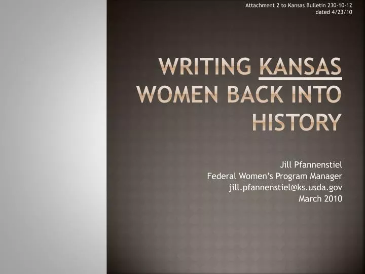 writing kansas women back into history