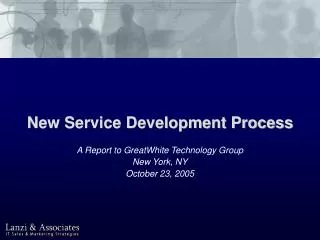 New Service Development Process