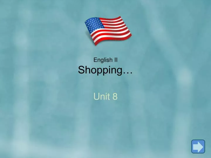 english ii shopping
